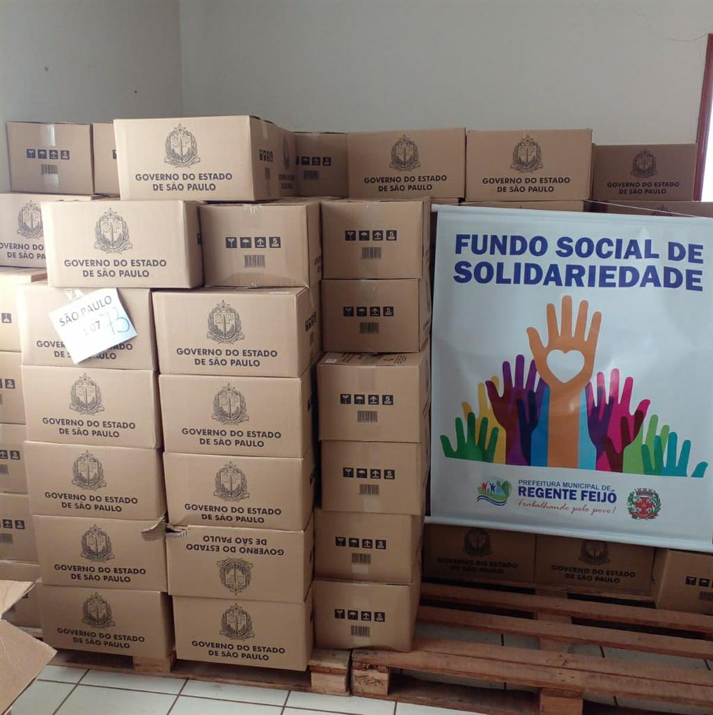 FUNDO SOCIAL - Fundo Social de Solidariedade recebe cestas básicas da Fussp